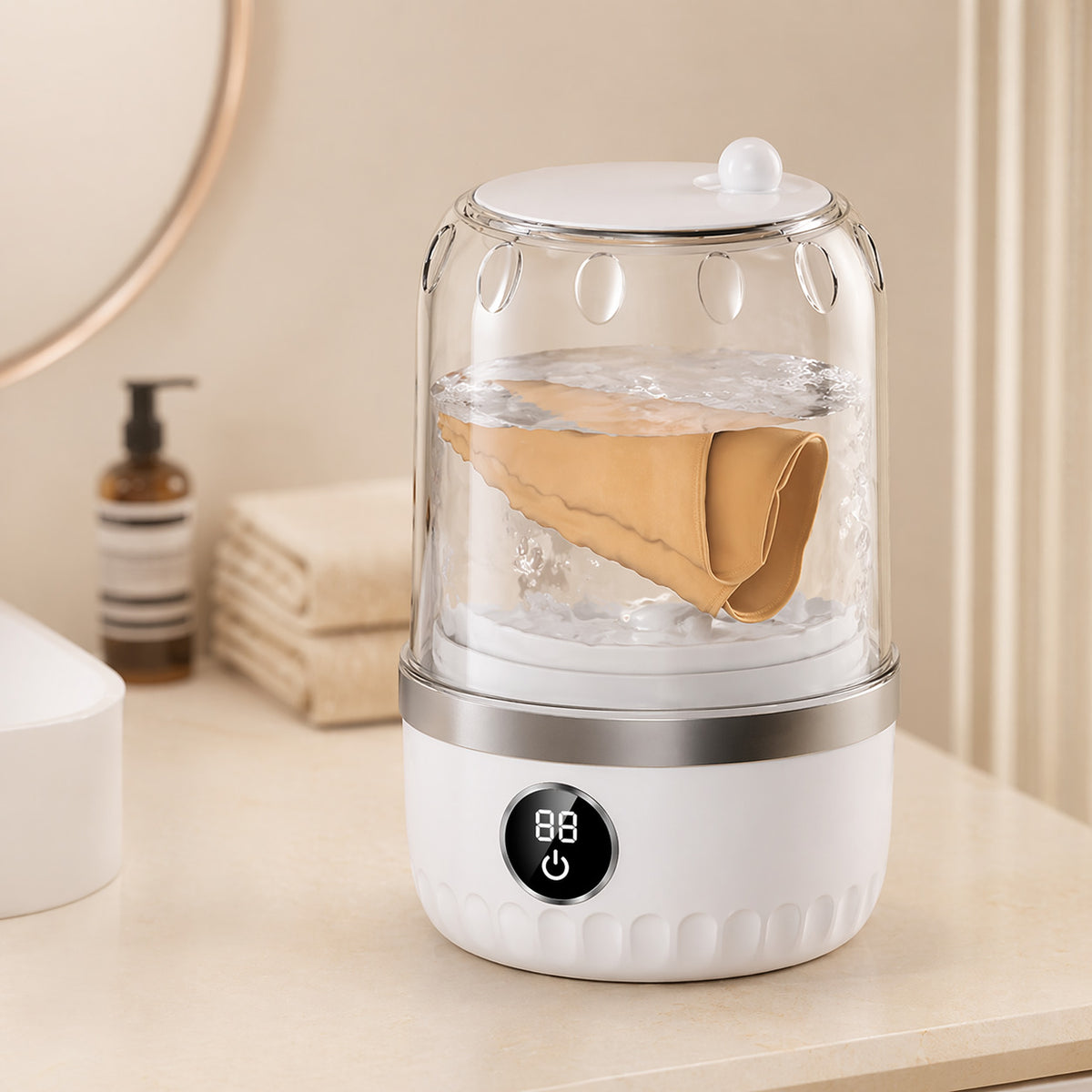 الغسالة المحمولة القابلة للطي Mini Foldable Washing Machine💓